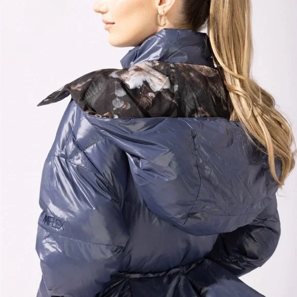 POPFLEX Pearl Peplum Puffer Jacket. New with Tags. Originally $220.00 - Picture 5 of 14